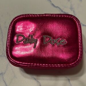 Mamica-“Daily Dose” hot pink pill container, zippered around holds 7 days